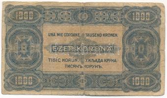 1923. 1000K "Magyar Pénzjegynyomda Rt." nyomdahely jelöléssel, "B 21 64089" T:VG...