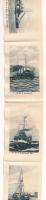 1908 K.u.K. Kriegsmarine SMS Sankt Georg. Leporellocard with 10 images: SMS Zenta, SMS Szigetvár, SM...
