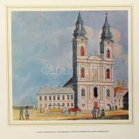 1972 Pest Buda anno 1838. 13 metszet reprodukciót tartalmazó mappa, kísérő füzettel, komplett!