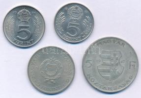 1947. 5Ft Ag "Kossuth" + 1967. 5Ft Cu-Ni "Kossuth" + 1971. 5Ft Ni "Kossuth&...
