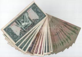25db-os vegyes pengő bankjegy tétel T:F-G közte szép papírral és ragasztva is