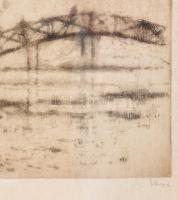 Varga Nándor Lajos (1895-1978): Római fürdő. Rézkarc, papír, jbl.: Római fürdő, jjl: Varga. 29x38 cm...