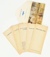 1960 Budapest nevezetességeit bemutató prospektusok (Városliget, Nemzeti Múzeum, Népstadion, Gellért...