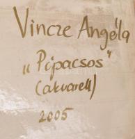 Hajós Hollanda Éva (1935-): Tájkép. Olaj, farost, jjl: Hajós. 50x70 cm, keretben, jó állapotú