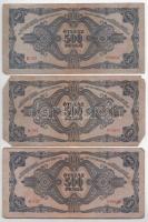 1945. 500P (7x) magyar "N" betű orosz "P" helyett T:F Adamo P19h