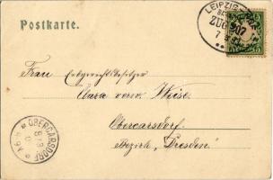 1903 Hof a. d. Saale, Kgl. Stadtpostamt und Höhere Töchterschule / post office, girls' school (...