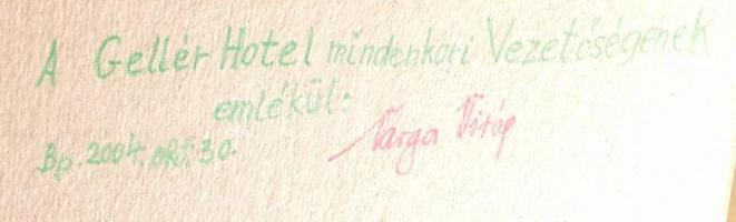 Varga Virág: Tulipánok között. vegyes technika, papír, Jelzés nélkül. 32,2x28,5 cm, keretben, jó áll...