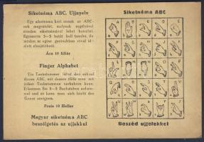 cca 1920 Siketnéma ABC-lap, az árus kérelmével