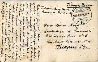 1915 Magyar katonák Nagymaroson ahogy Visegrád felé lövöldöznek az első világháborúban, Asbóth Jancs...