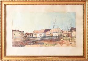 Weintrager Adolf (1928-1987): Tanya. akvarell, papír, jjl.: Weintrager Adolf 1953. 26,5x50 cm, keret...