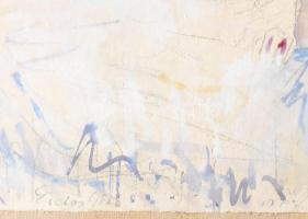 Erdős Géza (1910-1964): Akt. vegyes technika, papír, jbl.: Erdős Géza. 37x46 cm, keretben, üvegezett...