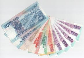 11db-os vegyes szingapúri bankjegy tétel T:F,VG
11pcs of mixed Singaporean banknote lot C:F,VG