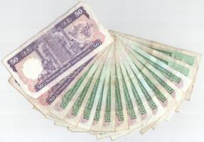 16db-os vegyes hongkongi bankjegy tétel T:F
16pcs of mixed banknote lot from Hong Kong C:F