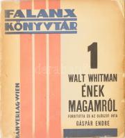 Whitman, Walt: Ének magamról. Amerikai eredetiből fordította és az előszót írta: Gáspár Endre. Falan...