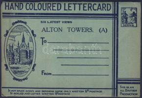 Alton Towers Photocrome letter card with 6 pictures