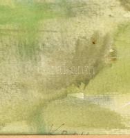 Kron Zsuzsa (1951-): Holtág. Akvarell, papír, Jjl.: Kron. 32x47 cm, keretben, üvegezett, jó állapotú