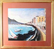 Csontváry nyomat. papír, nyomat, 55x65,5 cm, keretezett, üvegezett, jó állapotú