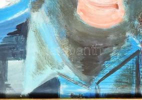 Bartha László (1902-1958): Halas csendélet. Olaj, karton, jjl: Bartha László 1958. 70x50 cm, keretez...