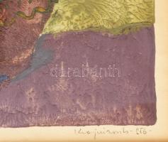 Krajcsirovits Henrik (1929-2007): Váza. Monotípia, jjl.: Krajcsirovits 956. 30x40 cm, keretezett, üv...