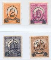 1931 Kisegítő bélyegek (I.) sor MBK 501-504 15-ös fogazással