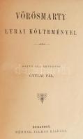Vörösmarty összes művei I.-VI. kötet. Sajtó alá rendezte Gyulai Pál. Bp.,én., Méhner Vilmos. Az I. k...