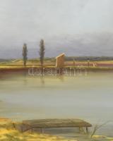 Klement Zoltán (1967-): Táj. Olaj, farost, jjl.: Klement 96. 76x102 cm, keretezett, kis sérüléssel. ...