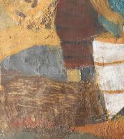 Scholz Erik (1926-1995): Betakarítás. Olaj, vászon, jbl.: Scholz. 60x80 cm, keretezett, jó állapotú,...