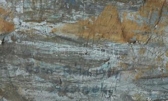 Czene Béla (1911-1999): Utcai kút. Olaj, vászon, jbl.: Czene Béla 1969 Szolnok; hátulján Képcsarnoko...