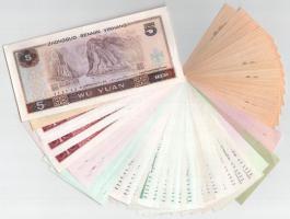 51db-os vegyes kínai bankjegy tétel T:UNC-XF
51pcs of mixed Chinese banknote lot C:UNC-XF