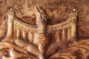 Ismeretlen művész: Gellért Hotel. Bőrkép, jelzés nélkül. 93x117 cm, jó állapotú