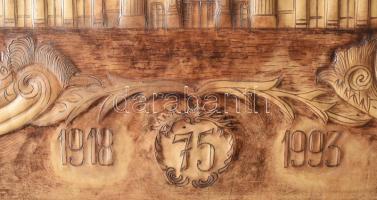 Ismeretlen művész: Gellért Hotel. Bőrkép, jelzés nélkül. 93x117 cm, jó állapotú