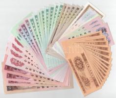 50db-os vegyes kínai bankjegy tétel T:UNC-XF 50pcs of mixed Chinese banknote lot C:UNC-XF