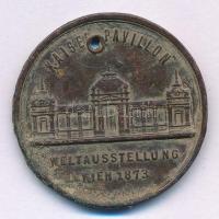 Ausztria 1872. "Ferenc József / Világkiállítás, Bécs" bronz emlékérem. Szign.: A.S. (Anton...