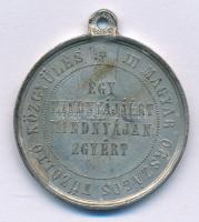 1876. "III. Magyar Országos Tűzoltó Közgyűlés / 1876. augusztus 25-29, Arad" fém emlékérem füllel (31mm) T:XF ph.