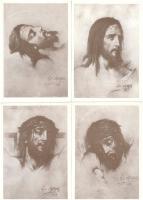 16 MODERN The Holy Face in the way of the cross serie s: Lazerges 1869