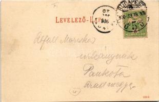 1906 Budapest XI. Gellérthegyi Kioszk. Auer J. kiadása