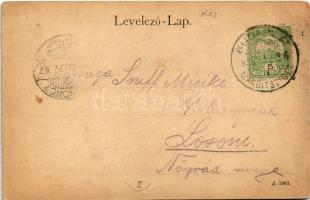 1905 Budapest XIII. Margitsziget, Fedett sétány és a Neptun csónakázó egyleti ház. Schmidt Edgar (EK...