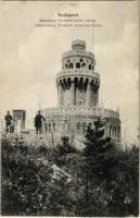 1913 Budapest XII. Jánoshegy, Erzsébet kilátó torony. Kozár Mihály vendéglős kiadása (EK)