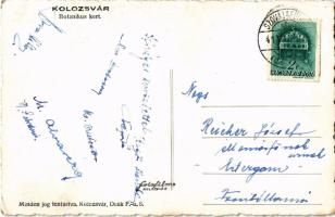 1941 Kolozsvár, Cluj; Botanikus kert. Reicher József esztergomi MÁV állomás főnöknek küldött levél /...