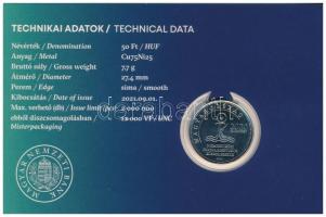 2021. 50Ft Cu-Ni "52. Nemzetközi Eucharisztikus Kongresszus" első napi veret számozott eml...