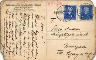 1933 Budapest V. Székesfővárosi Erzsébettéri Kioszk, belső pincérekkel. Hercz R. Rezső kávés. Minden...