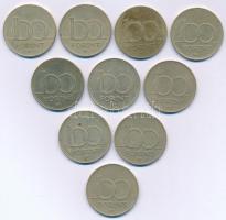 1994-1996. 100Ft Cu-Ni-Zn (10db) T:XF,VF Adamo F12