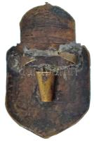 ~1920-1930. "Kassai M. Kir. Áll. Hunfalvy János Gimnázium" zománcozott bronz iskolajelvény...