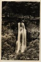 1943 Rév, Körösrév, Vad, Vadu Crisului; Zichy-barlang, A barlangból kifolyó patak vízesése / waterfall