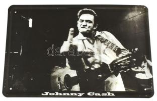 Johnny Cash fémtábla, 20x30 cm