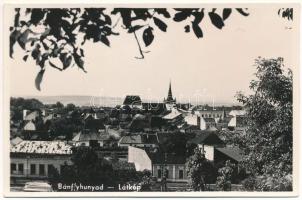 Bánffyhunyad, Huedin; látkép, Bossai Kalapgyár üzlete / general view, shop