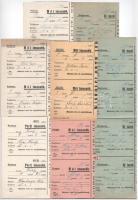 ~1930-1960. "Miskolczi Orthodox Izraelita Hitközség" 17db os bérleti díjról szóló számla í...