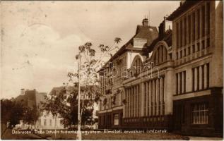 1935 Debrecen, Tisza István tudományegyetem, elméleti orvoskari intézetek