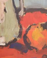 Jelzés nélkül, XX. sz. második fele: Csendélet. vegyes technika, papír. Üvegezett fakeretben. 38x34 ...