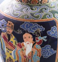 Kínai padlóváza. Jelzés nélkül, kis kopással, m: 54 cm. CSAK SZEMÉLYES ÁTVÉTEL NEM POSTÁZZUK